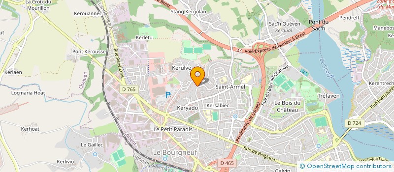 localisation de l'entreprise MONSIEUR PIERRE BOULBEN  LORIENT