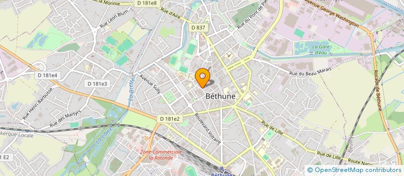 localisation de l'entreprise MONSIEUR PIERRE BOULOGNE à BETHUNE