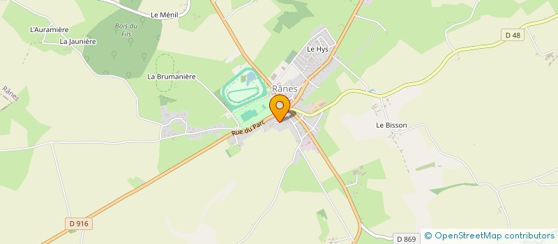 localisation de l'entreprise MONSIEUR PIERRE BOUQUEREL à RANES