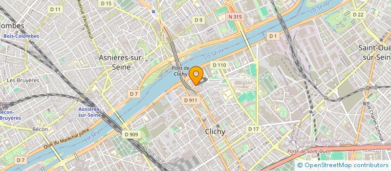 localisation de l'entreprise MONSIEUR PIERRE BOUQUET à CLICHY