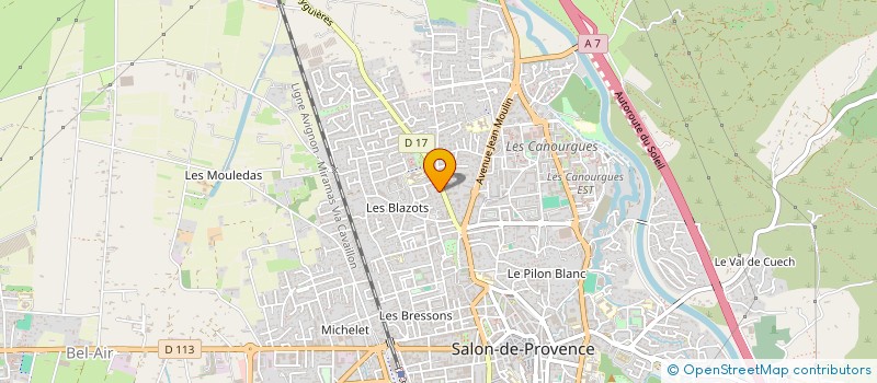 localisation de l'entreprise MONSIEUR PIERRE BOURBAN  SALON-DE-PROVENCE