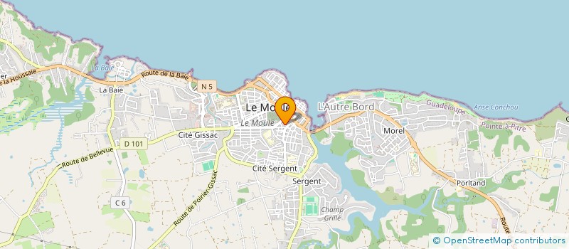 localisation de l'entreprise MONSIEUR PIERRE BOURBON à LE MOULE