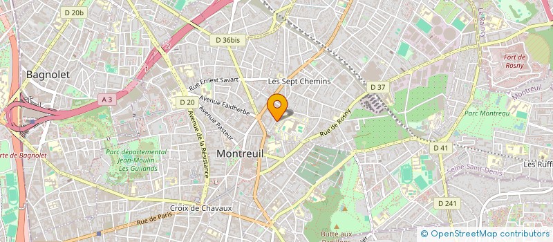localisation de l'entreprise MONSIEUR PIERRE BOURCIER à MONTREUIL