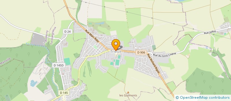 localisation de l'entreprise MONSIEUR PIERRE BOURCIER  TRIEUX
