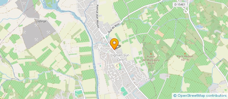 localisation de l'entreprise MONSIEUR PIERRE BOURDEL  LIGNAN-SUR-ORB