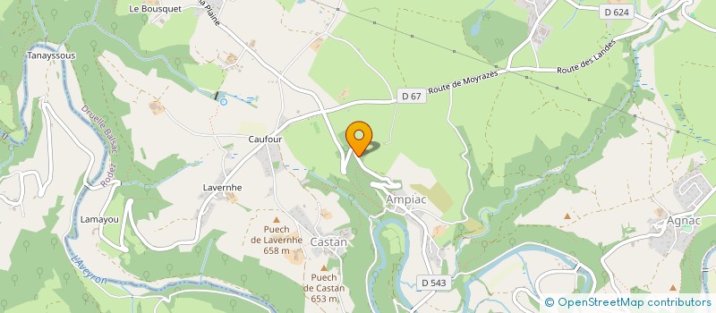 localisation de l'entreprise MONSIEUR PIERRE BOURDET  DRUELLE BALSAC