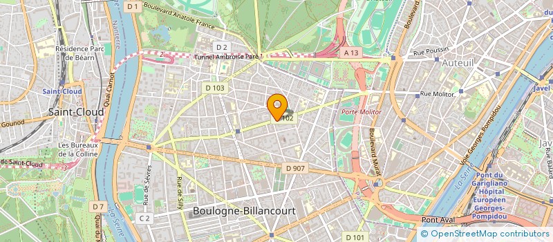 localisation de l'entreprise MONSIEUR PIERRE BOURDON à BOULOGNE-BILLANCOURT