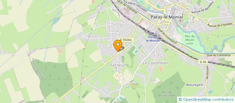 localisation de l'entreprise MONSIEUR PIERRE BOUREUX à PARAY-LE-MONIAL