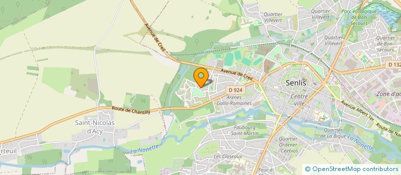 localisation de l'entreprise MONSIEUR PIERRE BOUREZ  SENLIS