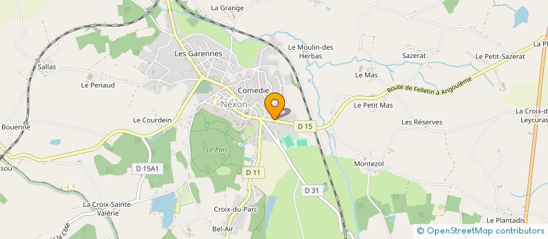 localisation de l'entreprise MONSIEUR PIERRE BOURGEOIS à NEXON