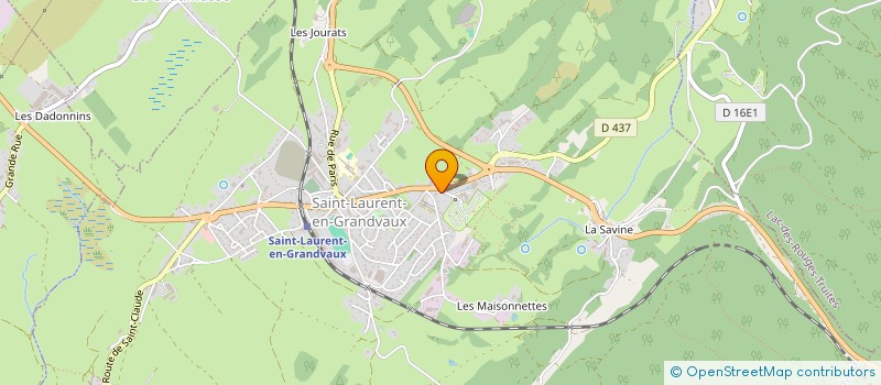 localisation de l'entreprise MONSIEUR PIERRE BOURGEOIS  SAINT-LAURENT-EN-GRANDVAUX