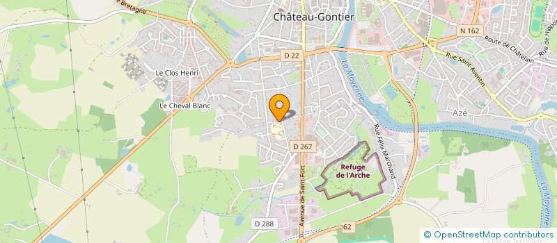 localisation de l'entreprise MONSIEUR PIERRE BOURGOUIN à CHATEAU-GONTIER-SUR-MAYENNE