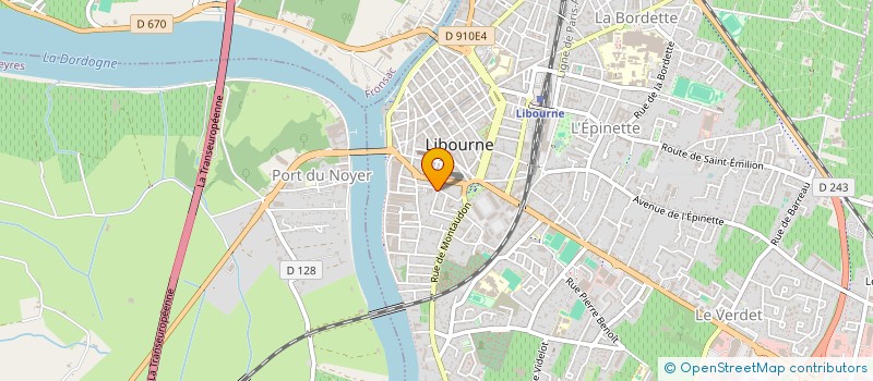 localisation de l'entreprise MONSIEUR PIERRE BOUROTTE à LIBOURNE
