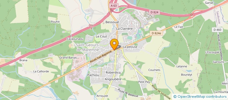 localisation de l'entreprise MONSIEUR PIERRE BOURROUX à SAINT-GEOURS-DE-MAREMNE
