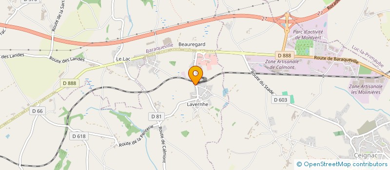 localisation de l'entreprise MONSIEUR PIERRE BOUSQUET  MANHAC