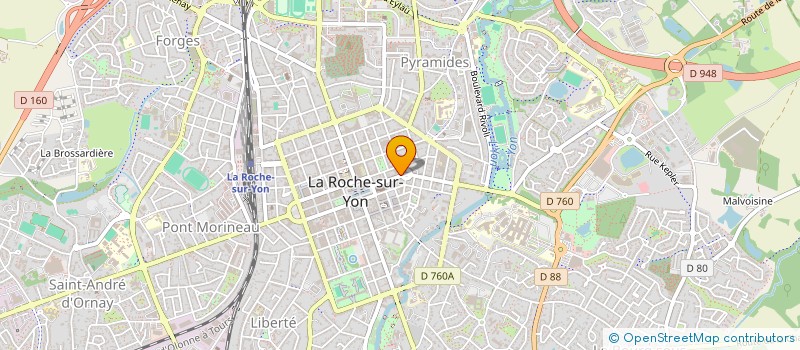localisation de l'entreprise MONSIEUR PIERRE BOUSSAIS à LA ROCHE-SUR-YON