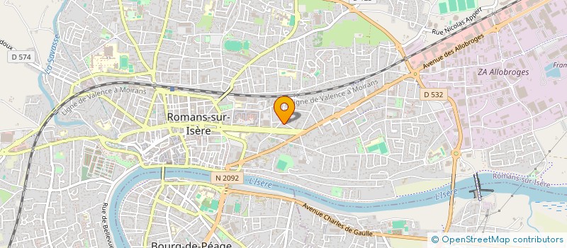 localisation de l'entreprise MONSIEUR PIERRE BOUSSION  ROMANS-SUR-ISERE