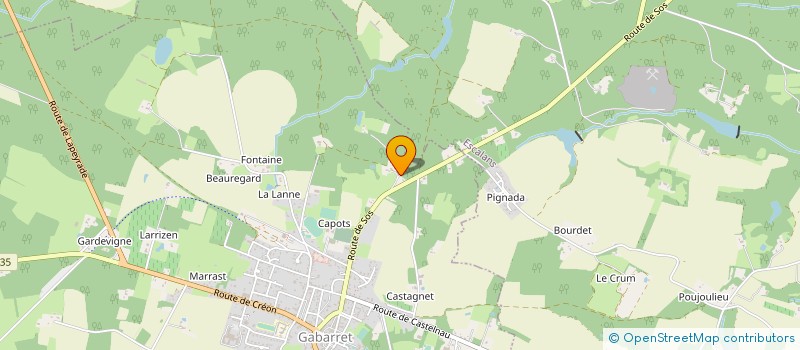 localisation de l'entreprise MONSIEUR PIERRE BOUTELIER  BAUDIGNAN