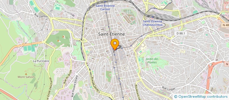 localisation de l'entreprise MONSIEUR PIERRE BOUTROUX  SAINT-ETIENNE