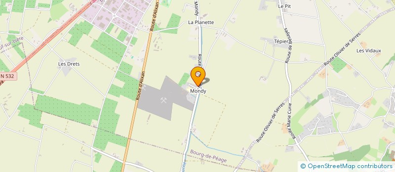 localisation de l'entreprise MONSIEUR PIERRE BOUVAREL  BOURG-DE-PEAGE