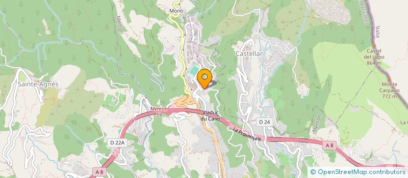 localisation de l'entreprise MONSIEUR PIERRE BOUVET  MENTON