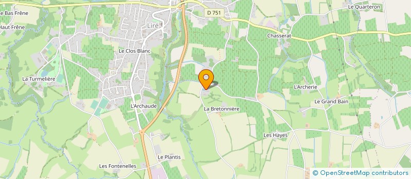 localisation de l'entreprise MONSIEUR PIERRE BOUYER à MONTREVAULT-SUR-EVRE
