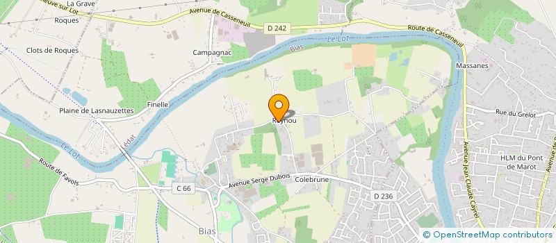 localisation de l'entreprise MONSIEUR PIERRE BOUYRA  BIAS