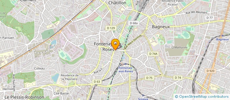 localisation de l'entreprise MONSIEUR PIERRE BOZZI à FONTENAY-AUX-ROSES