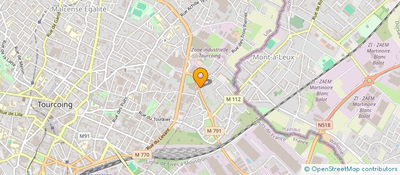 localisation de l'entreprise MONSIEUR PIERRE BRABANT  WATTRELOS