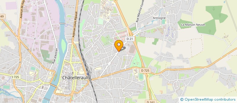 localisation de l'entreprise MONSIEUR PIERRE BRAGUIER  CHATELLERAULT