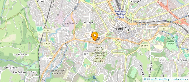 localisation de l'entreprise MONSIEUR PIERRE BRARD  CHAMBERY