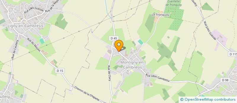 localisation de l'entreprise MONSIEUR PIERRE BRASDEFER à MONTIGNY-EN-CAMBRESIS