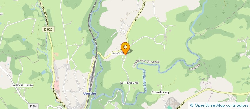 localisation de l'entreprise MONSIEUR PIERRE BRAUGE  CONDAT-SUR-GANAVEIX