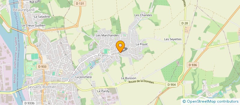 localisation de l'entreprise MONSIEUR PIERRE BRAYET  FRANS