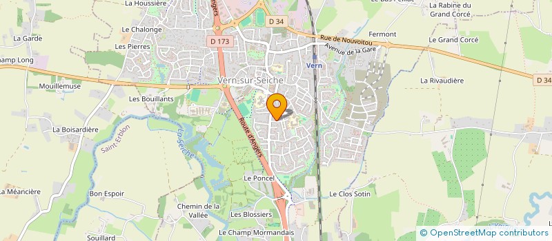 localisation de l'entreprise MONSIEUR PIERRE BREHIN  VERN-SUR-SEICHE