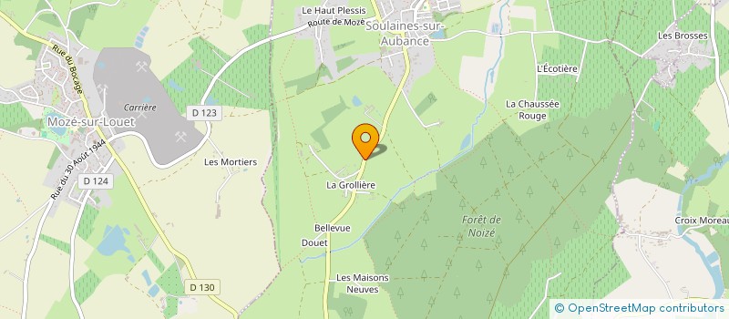 localisation de l'entreprise MONSIEUR PIERRE BREJON  SOULAINES-SUR-AUBANCE