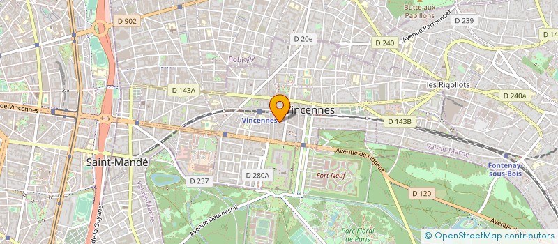 localisation de l'entreprise MONSIEUR PIERRE BREMOND à VINCENNES