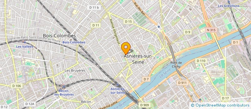 localisation de l'entreprise MONSIEUR PIERRE BREMOND  ASNIERES-SUR-SEINE