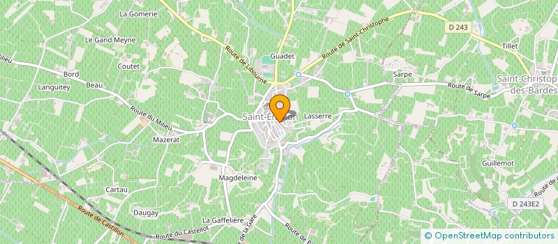 localisation de l'entreprise MONSIEUR PIERRE BRENOT  SAINT-EMILION