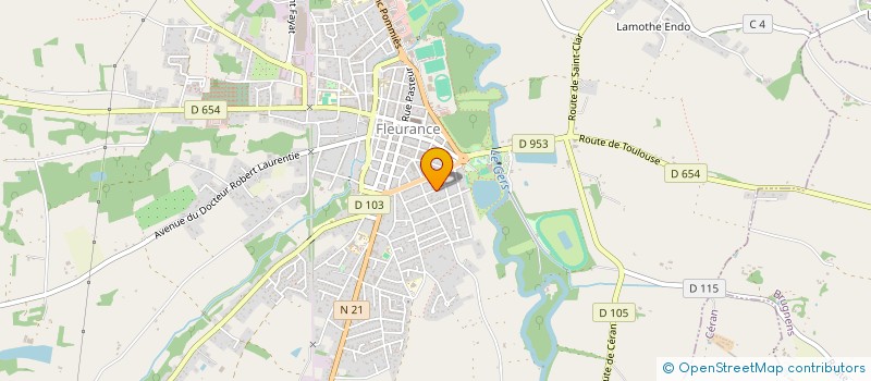 localisation de l'entreprise MONSIEUR PIERRE BRESSON  FLEURANCE