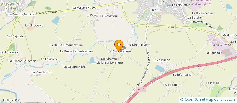 localisation de l'entreprise MONSIEUR PIERRE BRETIN à BEAUREPAIRE
