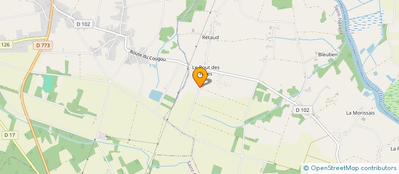 localisation de l'entreprise MONSIEUR PIERRE BRIAUD  GUENROUET