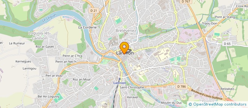 localisation de l'entreprise MONSIEUR PIERRE BRIERE  LANNION