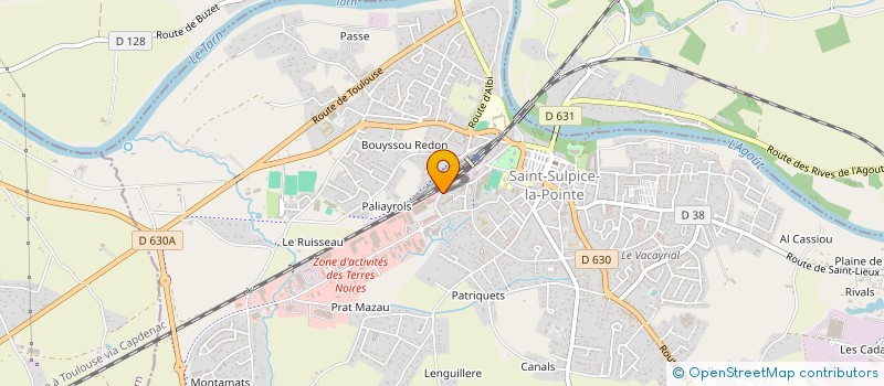 localisation de l'entreprise MONSIEUR PIERRE BRIET  SAINT-SULPICE-LA-POINTE