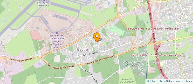 localisation de l'entreprise MONSIEUR PIERRE BRIN à MERIGNAC