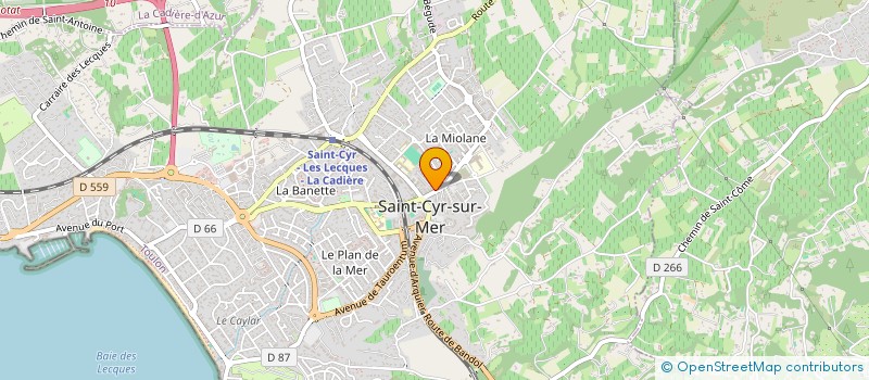 localisation de l'entreprise MONSIEUR PIERRE BRINCOURT à SAINT-CYR-SUR-MER