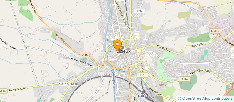 localisation de l'entreprise MONSIEUR PIERRE BRISORGUEIL  LISIEUX