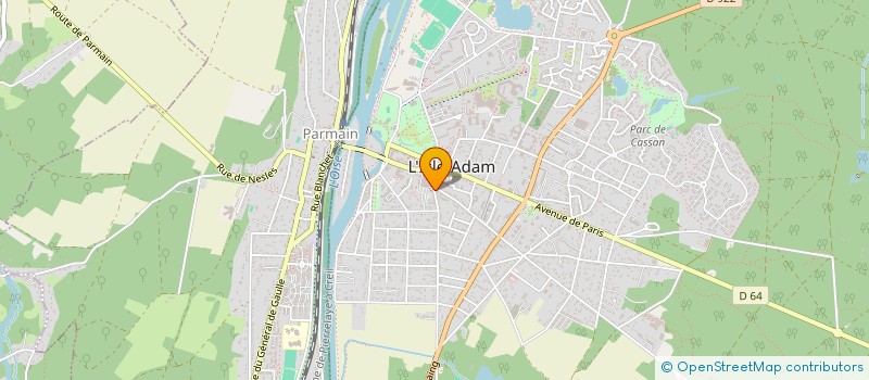 localisation de l'entreprise MONSIEUR PIERRE BROS  L'ISLE-ADAM