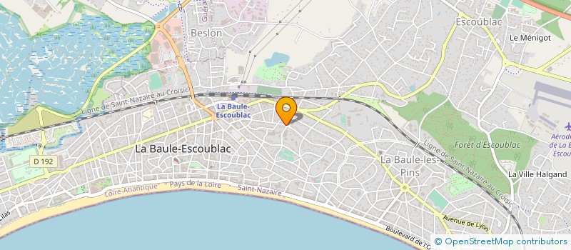 localisation de l'entreprise MONSIEUR PIERRE BROUARD  LA BAULE-ESCOUBLAC