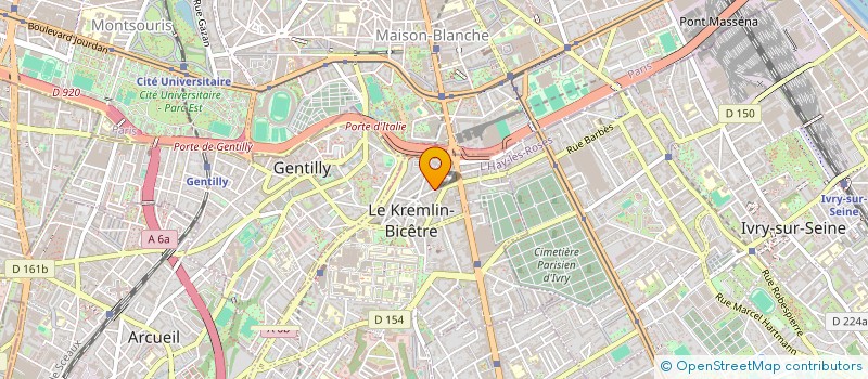 localisation de l'entreprise MONSIEUR PIERRE BROUCQSAULT à LE KREMLIN-BICETRE